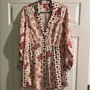 Like New! Free People Button-Up Dress/Tunic in XS